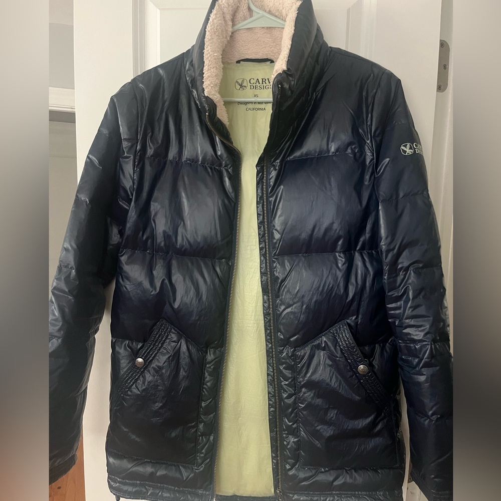Carve Designs Women’s down jacket, navy blue, size XS - Picture 2 of 11